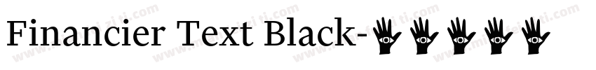 Financier Text Black字体转换